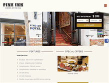 Tablet Screenshot of pineinn.com